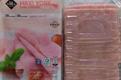 Imagen de uno de los productos afectados