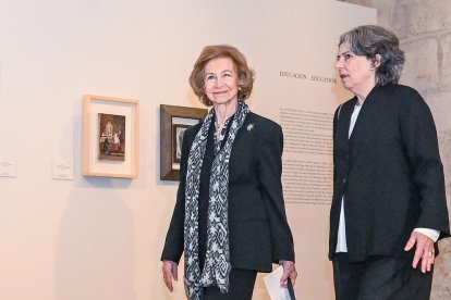 La reina emérita doña Sofía inaugura la exposición ‘Picasso. Raíces bíblicas’ en la Catedral de Burgos