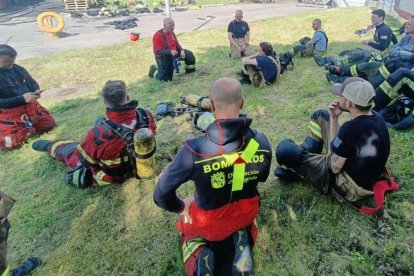 Bomberos de la Diputación de Segovia reciben formación en Alemania.