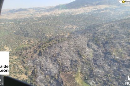 Incendio forestal en El Barraco (Ávila) tras bajar a nivel 1