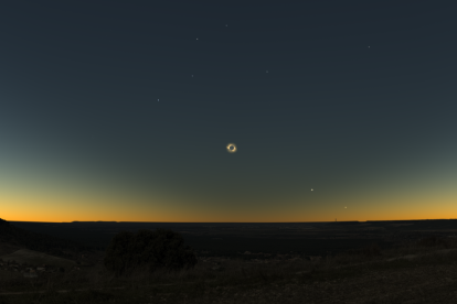 Cómo se verá el eclipse solar desde Tudela de Duero