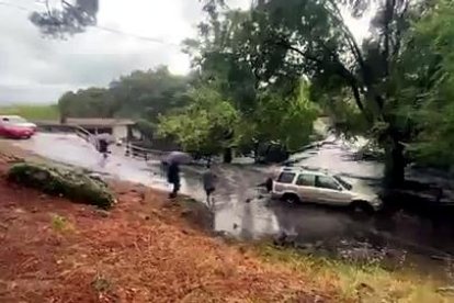 Charco de las Cabras en la localidad abulense de Casavieja desbordado - MeteoÁvila