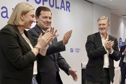 El presidente del Partido Popular de Castilla y León, Alfonso Fernández Mañueco, clausura la Junta Directiva Autonómica de la formación.
