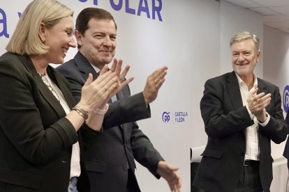 El presidente del Partido Popular de Castilla y León, Alfonso Fernández Mañueco, clausura la Junta Directiva Autonómica de la formación.