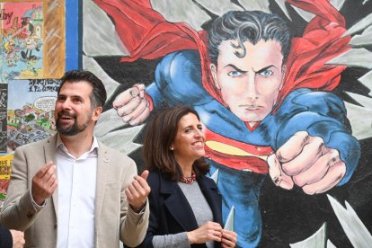 Luis Tudanca y Esther Peña, en una imagen de archivo.