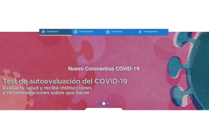 Página web de la Junta destinada al coronavirus.- JCYL