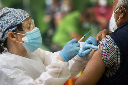 Vacunación masiva en Ciudad Rodrigo, Salamanca. - ICAL
