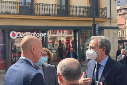José Antonio Diez y José Luis Rodríguez Zapatero. - EP