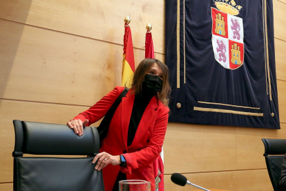 La consejera de Educación, Rocío Lucas, comparece ante la Comisión de Economía y Hacienda de las Cortes de Castilla y León para explicar el Proyecto de Ley de Presupuestos.