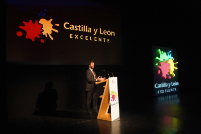 El vicepresidente de la Junta de Castilla y León, Juan García-Gallardo, interviene en la presentación de la Estrategia Turística de Castilla y León. -ICAL