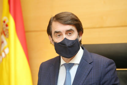 El consejero de Fomento y Medio Ambiente, Juan Carlos Suárez-Quiñones.- ICAL