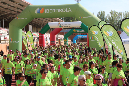 Celebración de la XIV Carrera 'Mucho por vivir', organizada por la AECC de Zamora y que tiene como principal patrocinador a Iberdrola. -ICAL