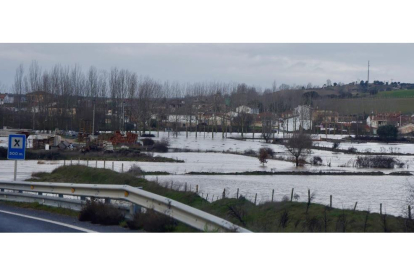 Inundación de granjas y tierras de cultivo en la provincia de Salamanca por el paso de la borrasca Irene. ICAL