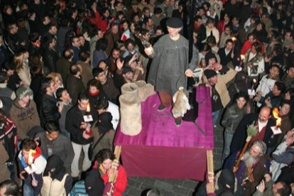 La procesión de Genarín en una imagen de archivo.- E. PRESS