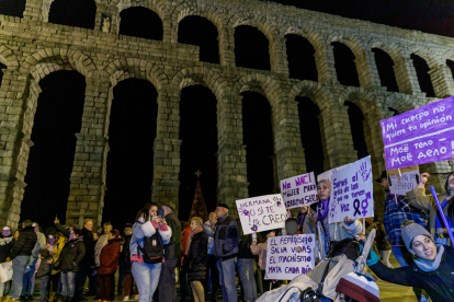 Manifestaciones por el Día Internacional de la Eliminación de la Violencia hacia las Mujeres en Segovia. - ICAL