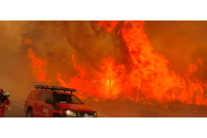 Incendio en la Sierra de La Culebra.- E. M.