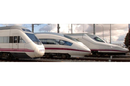 Trenes AVE de la línea León-Valladolid-Madrid. - EM
