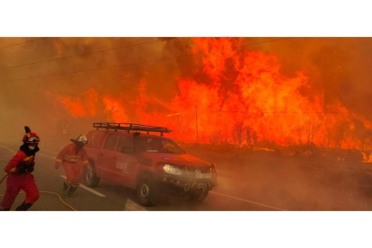 Incendio en la Sierra de la Culebra. -E. M.