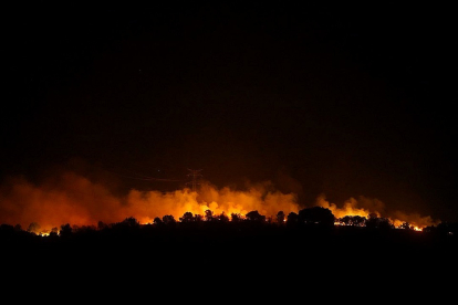 Incendio en la Sierra de la Culebra. -ICAL