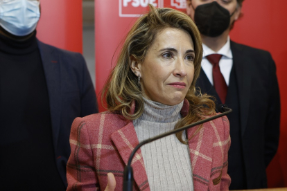 La ministra de Transportes, Movilidad y Agenda Urbana, Raquel Sánchez, visita Soria para arropar a la candidatura socialista a las Cortes de Castilla y León. -ICAL