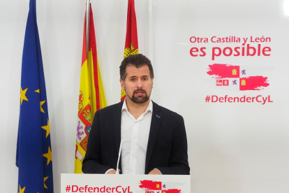 El líder del PSOE en Castilla y León, Luis Tudanca. - ICAL