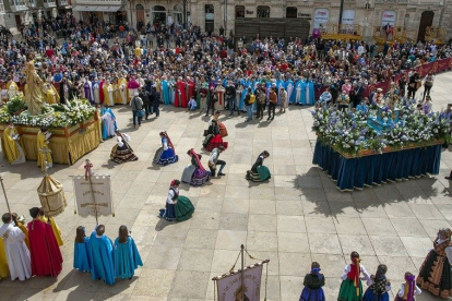 Imagen de archivo de la Procesión del Encuentro en Burgos. -TOMÁS ALONSO