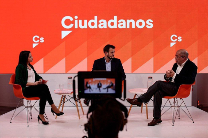 Debate previo a las Primarias en Ciudadanos. Debate Inés Arrimadas y Francisco Igea en una fotografía de archivo. E.M