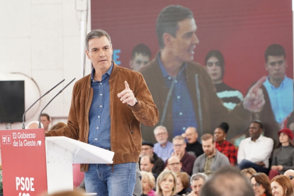 Acto político del PSOE en Valladolid con la presencia de Pedro Sánchez. ICAL
