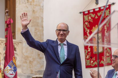 Toma de posesión de Javier Iglesias como presidente de la nueva Corporación Provincial de la Diputación de Salamanca. -ICAL