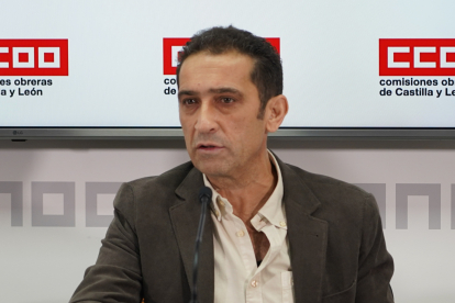 El secretario general de CCOO en Castilla y León, Vicente Andrés, en una imagen de archivo. ICAL