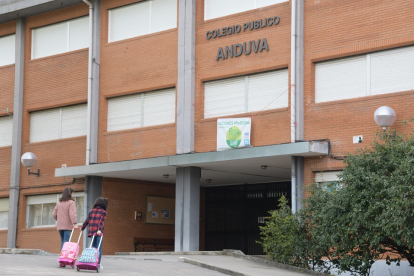 Colegio afectado por el coronavirus de Miranda de Ebro y que fue el primero en cerrar. ICAL