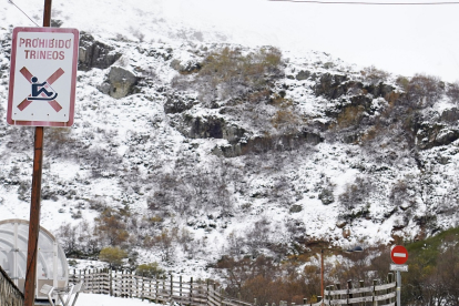 Nieve en la estación invernal y de montaña Valgrande-Pajares. -ICAL