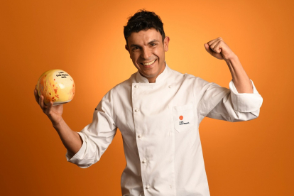 El chef Alberto Serrano del restaurante Ajo de Sopas de Palencia