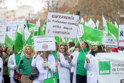 Imagen de archivo de una manifestación del sindicato de enfermería Satse -E.M