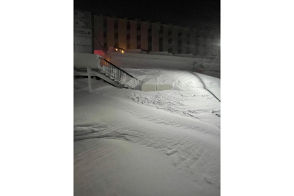 Nieve en San isidro. / E. M.