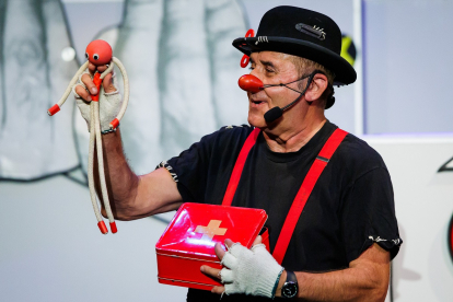 La compañía Marcel Gros durante la Feria de Teatro de Castilla y León.- ICAL