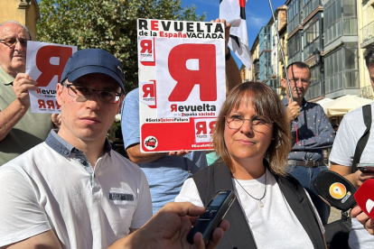 Jornada reivindicativa de la Revuelta de la España vaciada bajo el lema 'Yo paro por mi pueblo'. -ICAL