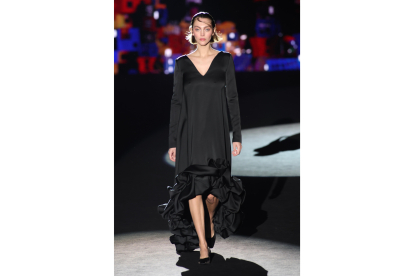 Defile de la diseñadora Salmantina, Fely Campo en la Mercedes Fashion Week.- ICAL