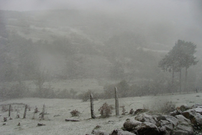 Imagen de archivo de nevadas en León.- E.M.