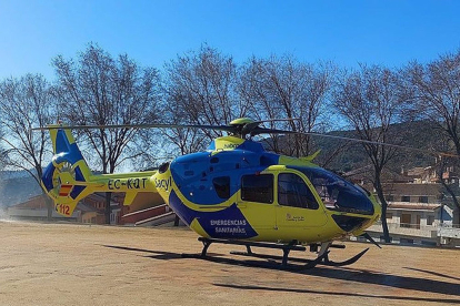 Helicóptero medicalizado de Sacyl. E. M.