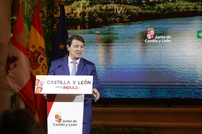 El presidente de la Junta de Castilla y León, Alfonso Fernández Mañueco, en un acto en Zamora.- ICAL