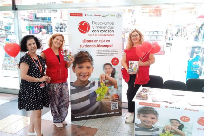 La undécima edición de la campaña solidaria ‘Desayunos y meriendas con corazón’, organizada por Cruz Roja, junto a Alcampo, Oney, Nhood y Acyre Madrid, ha logrado recaudar en Castilla y León un total de 22.300 euros.- ICAL
