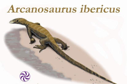Ilustración de Arcanosaurus ibéricus, cuyos fósiles descansaron 20 años en museos hasta que en 2012 pudieron estudiarse en Grenoble, Francia, y descubrir el enigma. DIEGO MONTERO