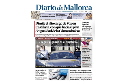 Portada del Diario de Mallorca donde se hace referencia a la participación de Data Consulting en la elaboración del Plan de Igualdad de Baleares.- E. M.