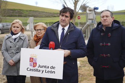 Juan Carlos Suárez-Quiñones, visita la estación depuradora de aguas residuales de Villamor de los Escuderos (Zamora). ICAL