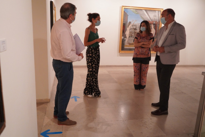 El presidente de la Diputación de Segovia muestra su apoyo al Museo Esteban Vicente en su reapertura al público.- E. M.