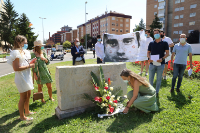 Imagen de archivo de un acto de homenaje a Miguel Ángel Blanco.- ICAL