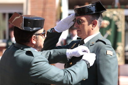 Acto organizado con motivo del 179 aniversario de Fundación Guardia Civil, presidido por el general de brigada jefe de la 12 Zona de la Guardia Civil en Castilla y León, Luis del Castillo