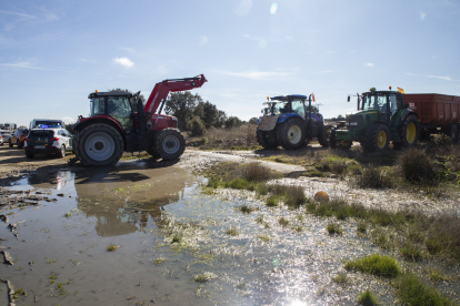 Tractorada este viernes en la N-122 de Zamora. -ICAL