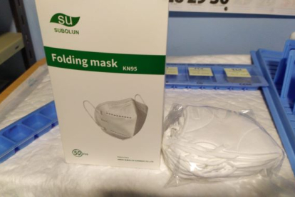 Mascarilla FFP2 del modelo Folding mask KN95 SUBOLUN' que no cumplen la normativa europea y no garantizan la adecuada protección. -E.M.